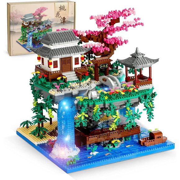 Peach Blossom Pond Micro Mini Building Blocks Set