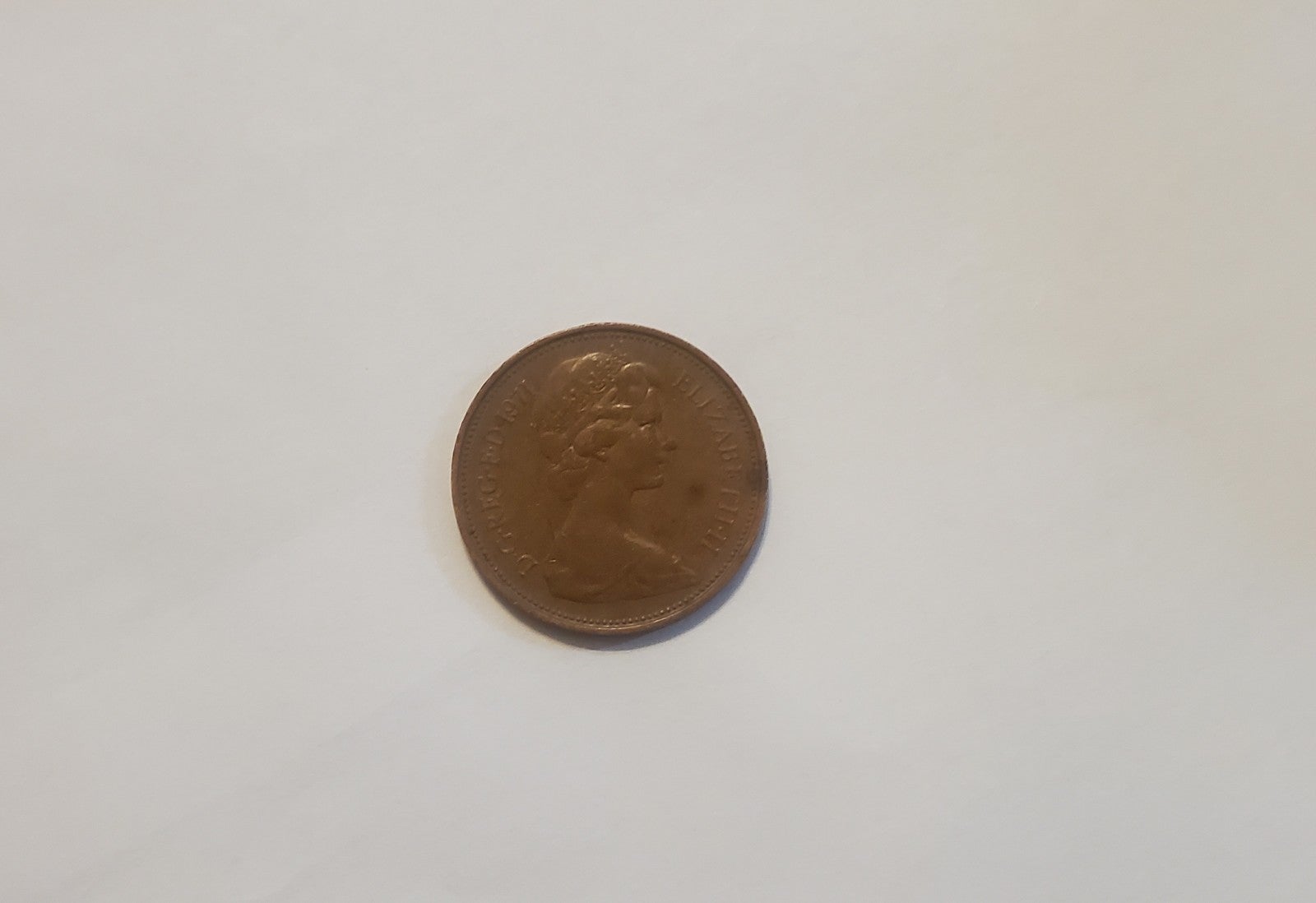 Rare 1971 2 pence New Pence coin Queen Elizabeth ll