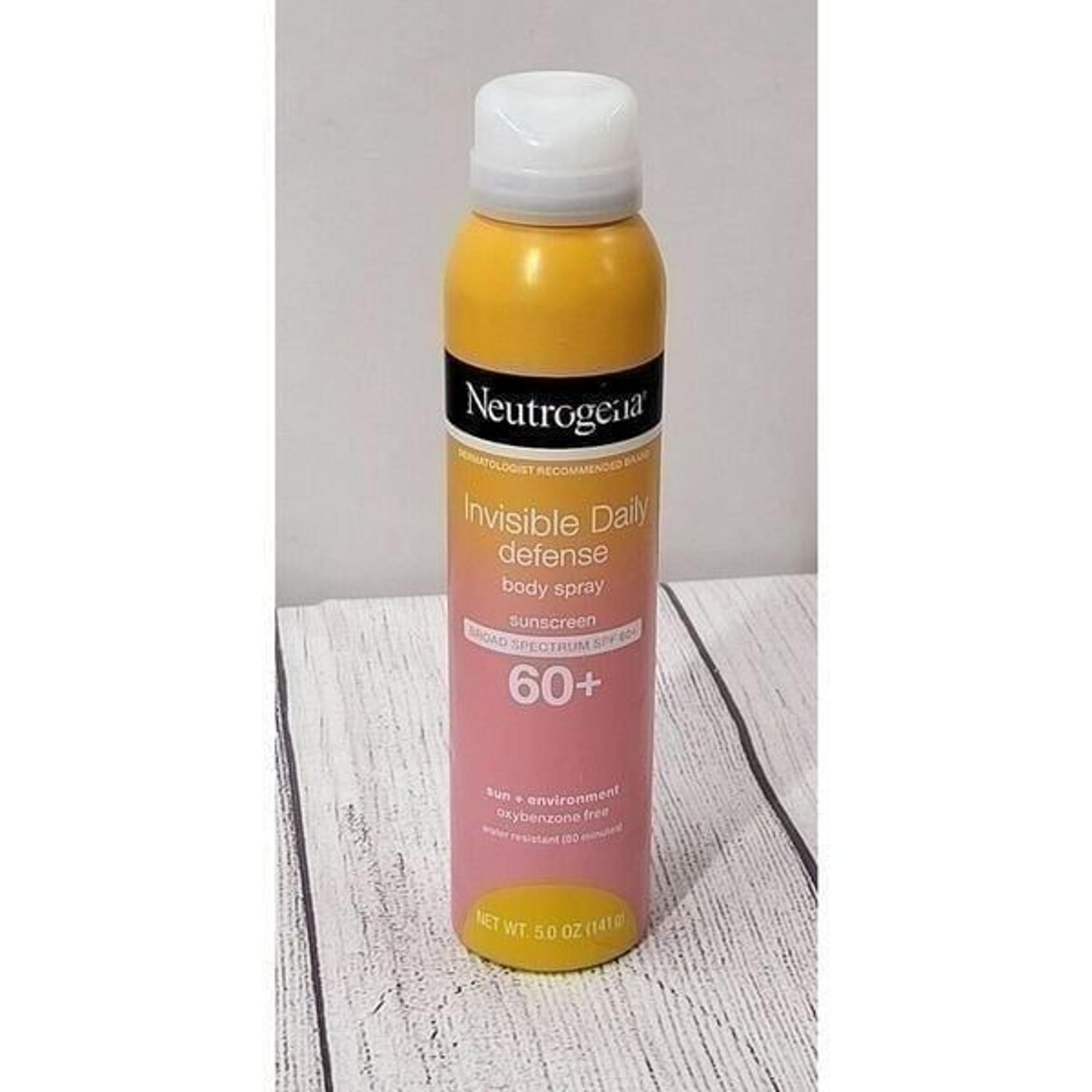 Neutragena Invisible Daily Defense Body Spray Sunscreen 60+ Brand New