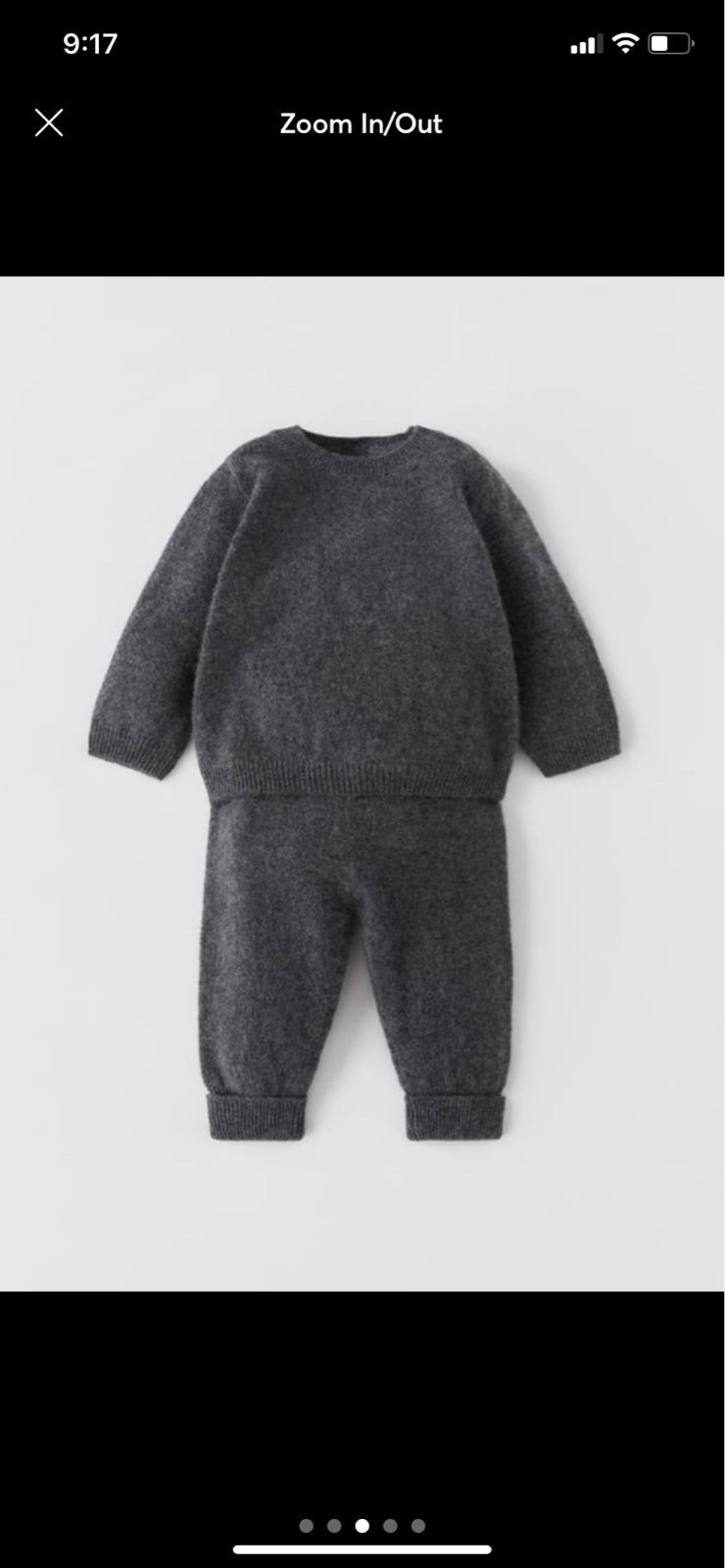 Zara baby 100 % cashmere set