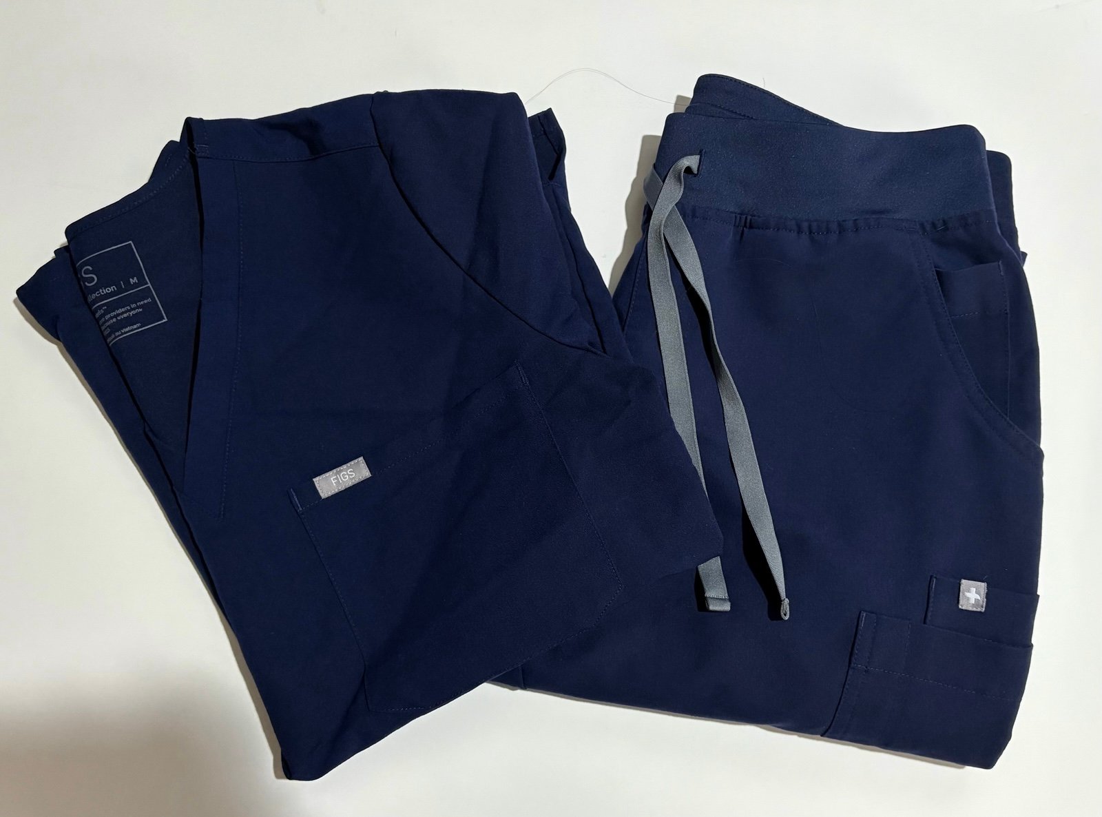 Women’s Navy Blue Figs Scrub Set