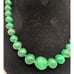 Vintage Green Malachite Graduated Gemstone Beads Necklace - Estate Gorgeous!