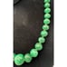 Vintage Green Malachite Graduated Gemstone Beads Necklace - Estate Gorgeous!