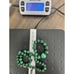 Vintage Green Malachite Graduated Gemstone Beads Necklace - Estate Gorgeous!