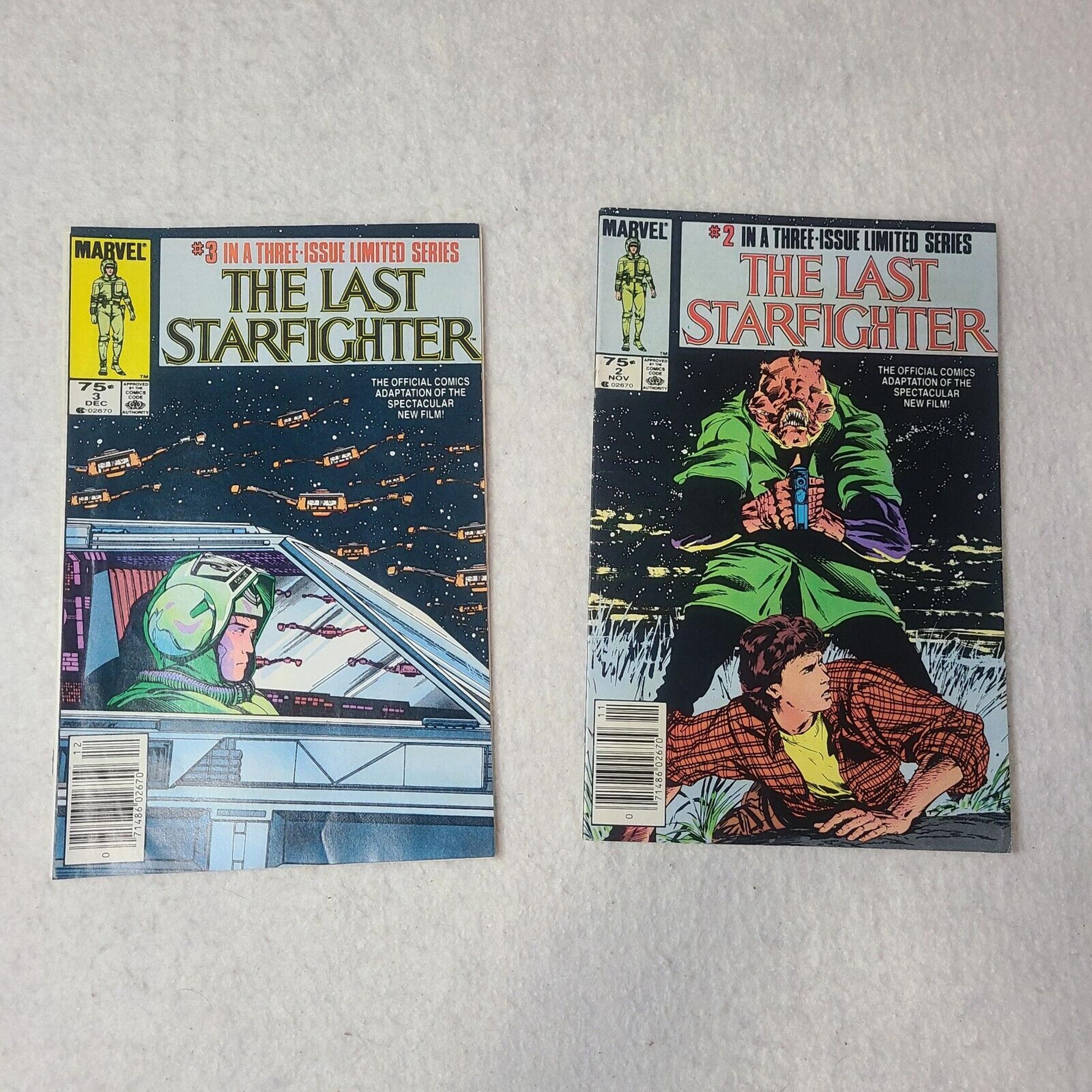 THE LAST STAR FIGHTER#1-2 :1984 MOVIE ADAPTATION VERY MARVEL COMICS