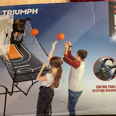 Triumph 60 Space Saver 2-Player Basketball Throw New Open Box Complete