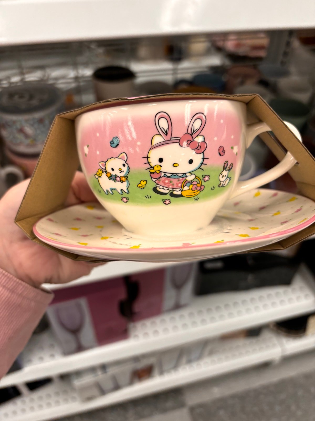 Hello kitty Easter teacups