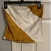 Women's Topshop strapless top, Size 2, White and Gold