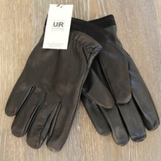 UGG MEN'S NWT LEATHER GLOVES BROWN L