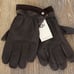 UGG MEN'S NWT LEATHER GLOVES BROWN L