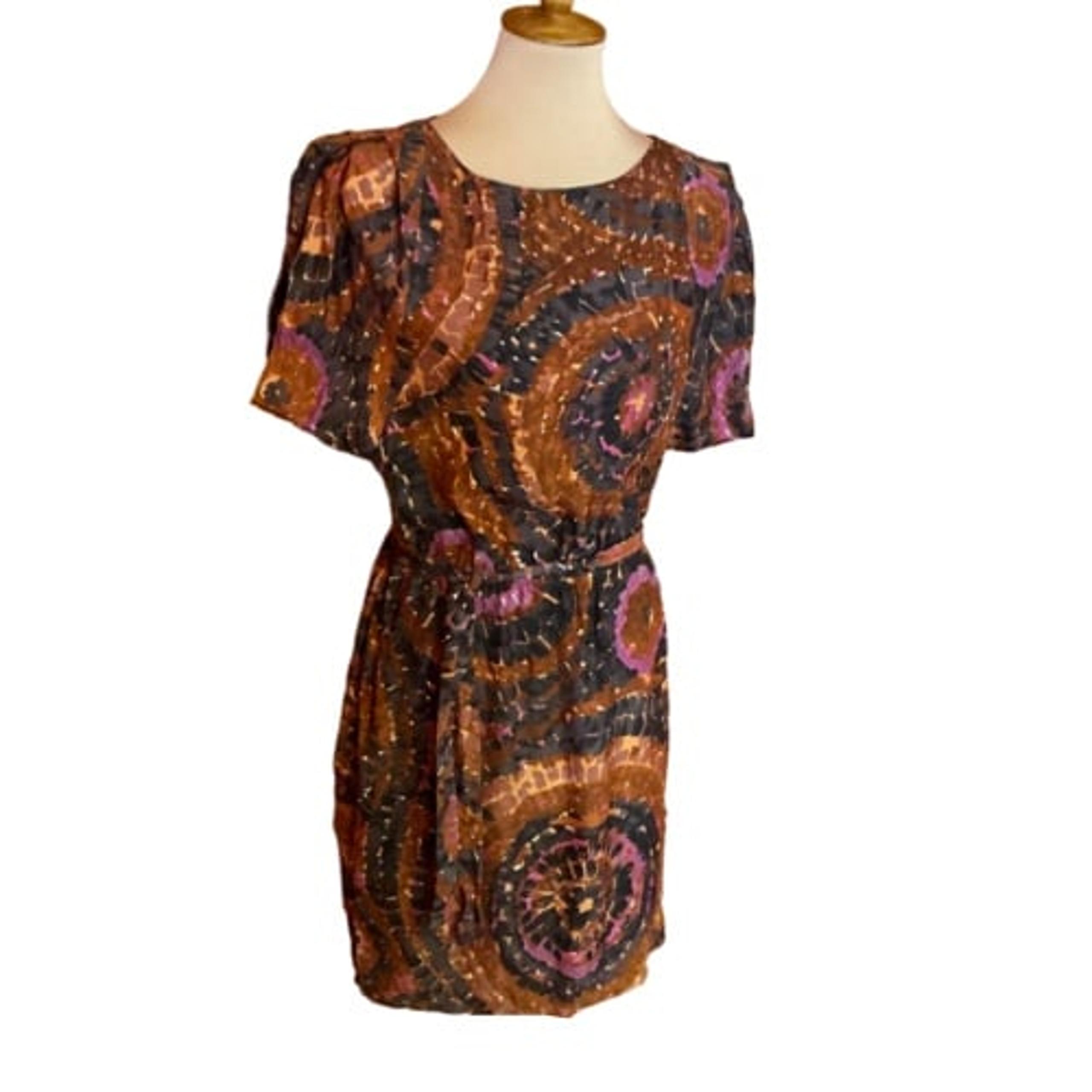 Haven autumn vibes silk midi dress