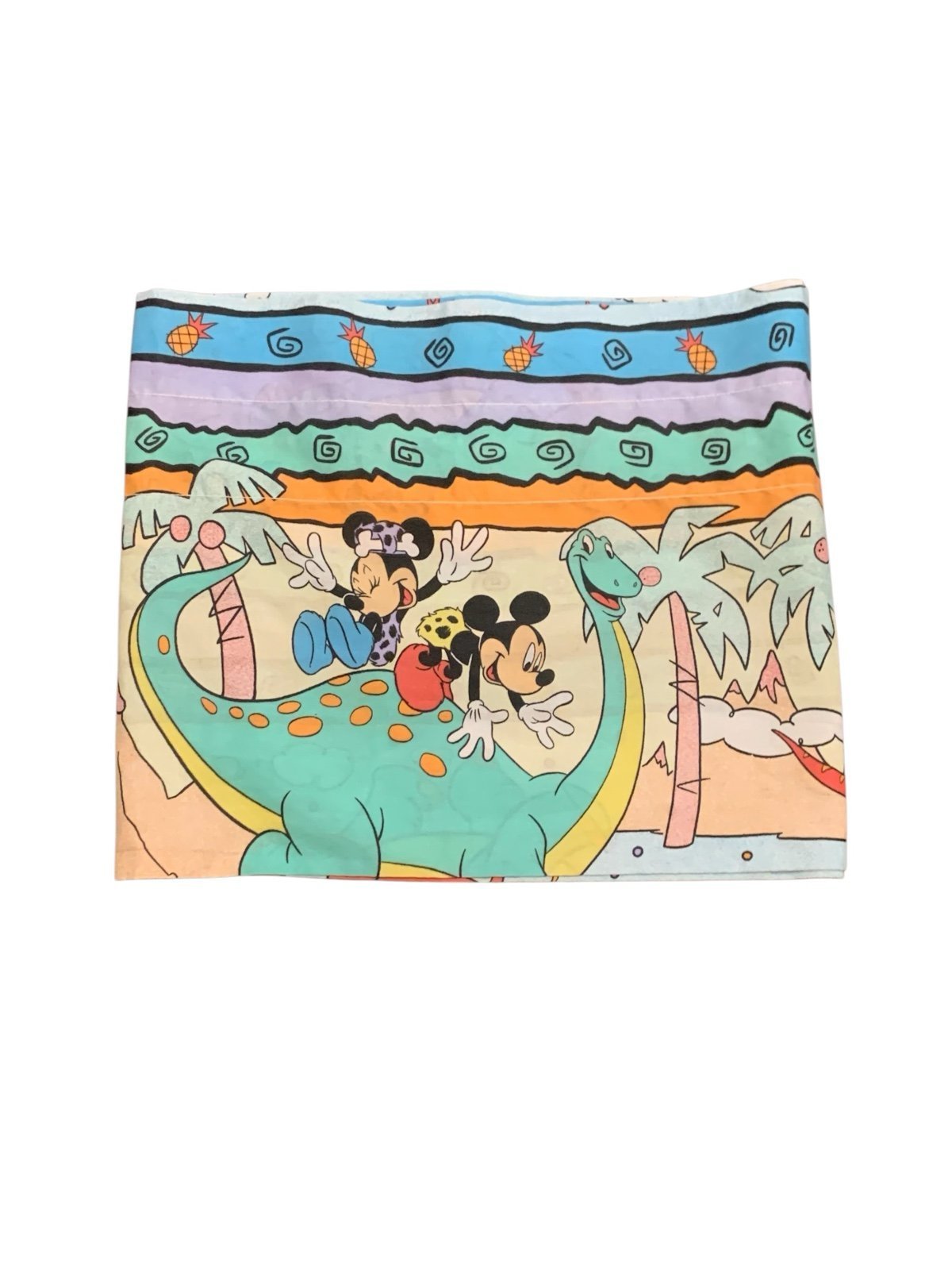 Disney Stone Age Dinosaur Mickey Minnie Mouse Window Valance