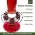 Kingsyard Glass Hummingbird Feeder for Outdoors Wild Bird Feeder with 6 Feeding