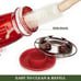 Kingsyard Glass Hummingbird Feeder for Outdoors Wild Bird Feeder with 6 Feeding