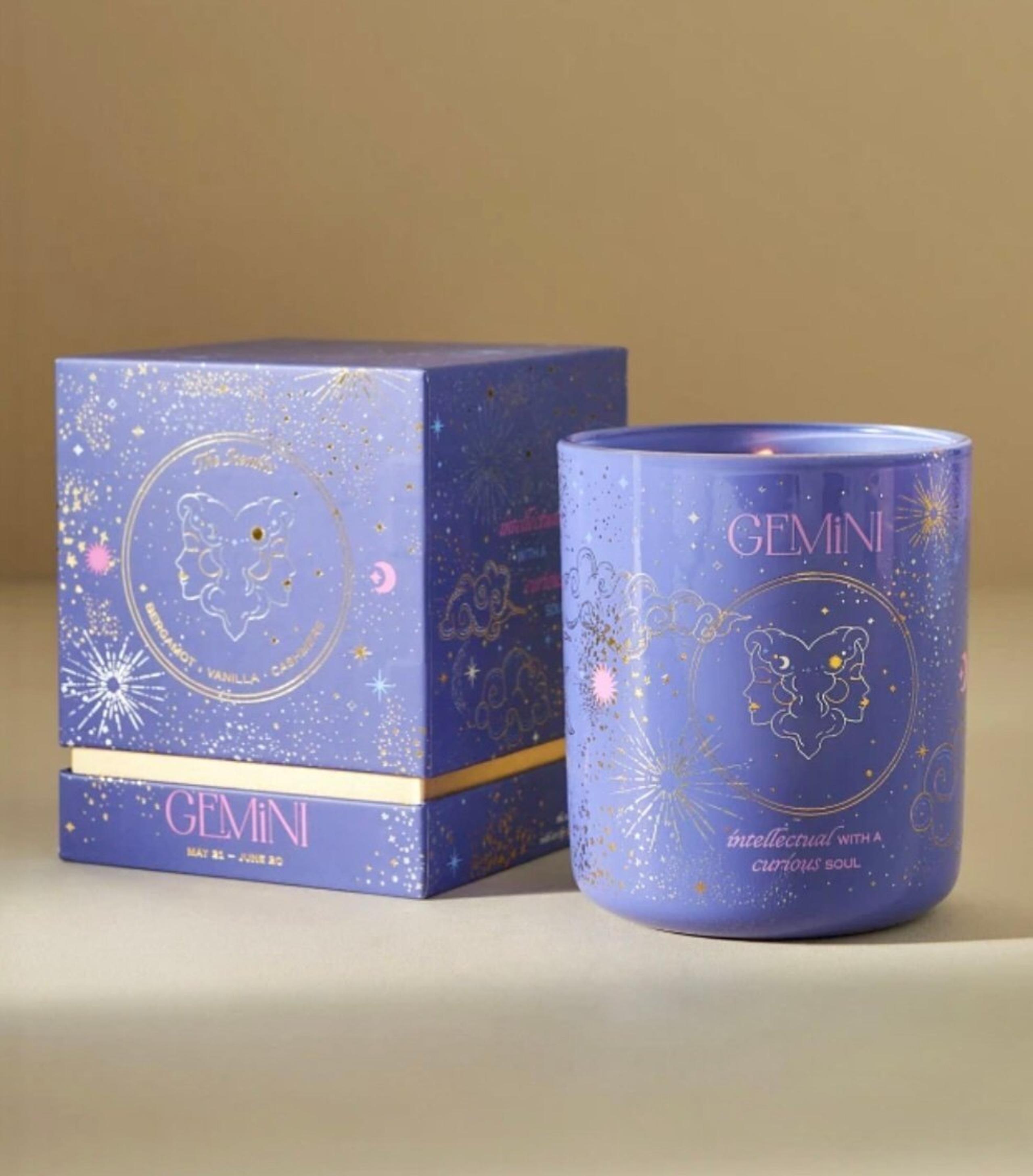 Anthropologie Gemini Zodiac Collection Boxed Candle