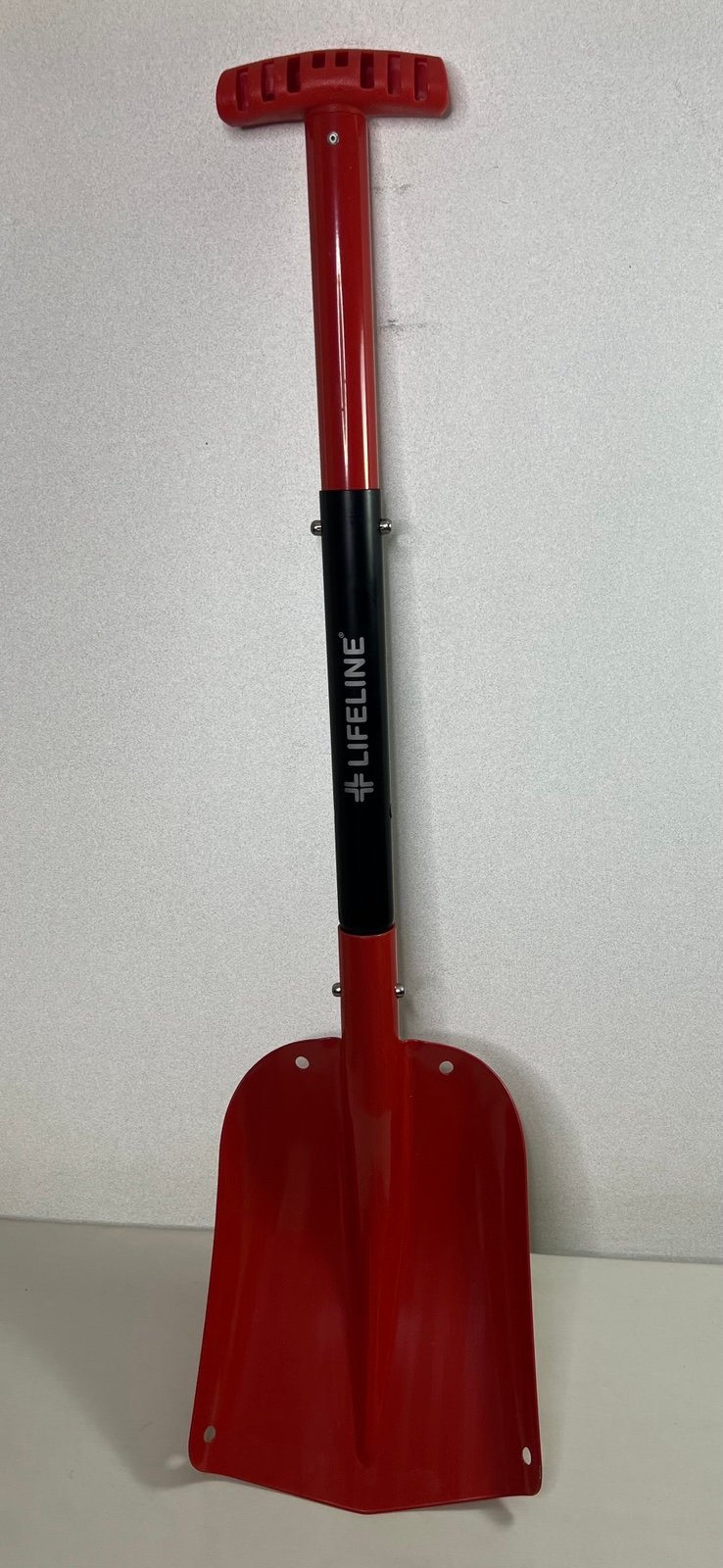 Lifeline 3 Piece Red Utility Camping Emergency Collapsible Shovel Red