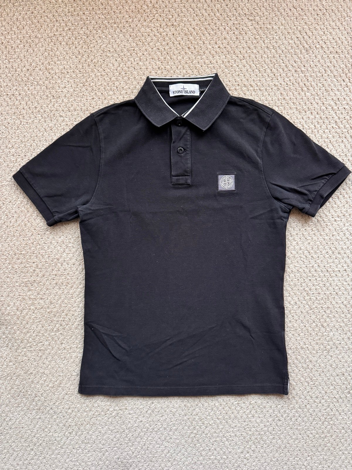 Stone Island black polo