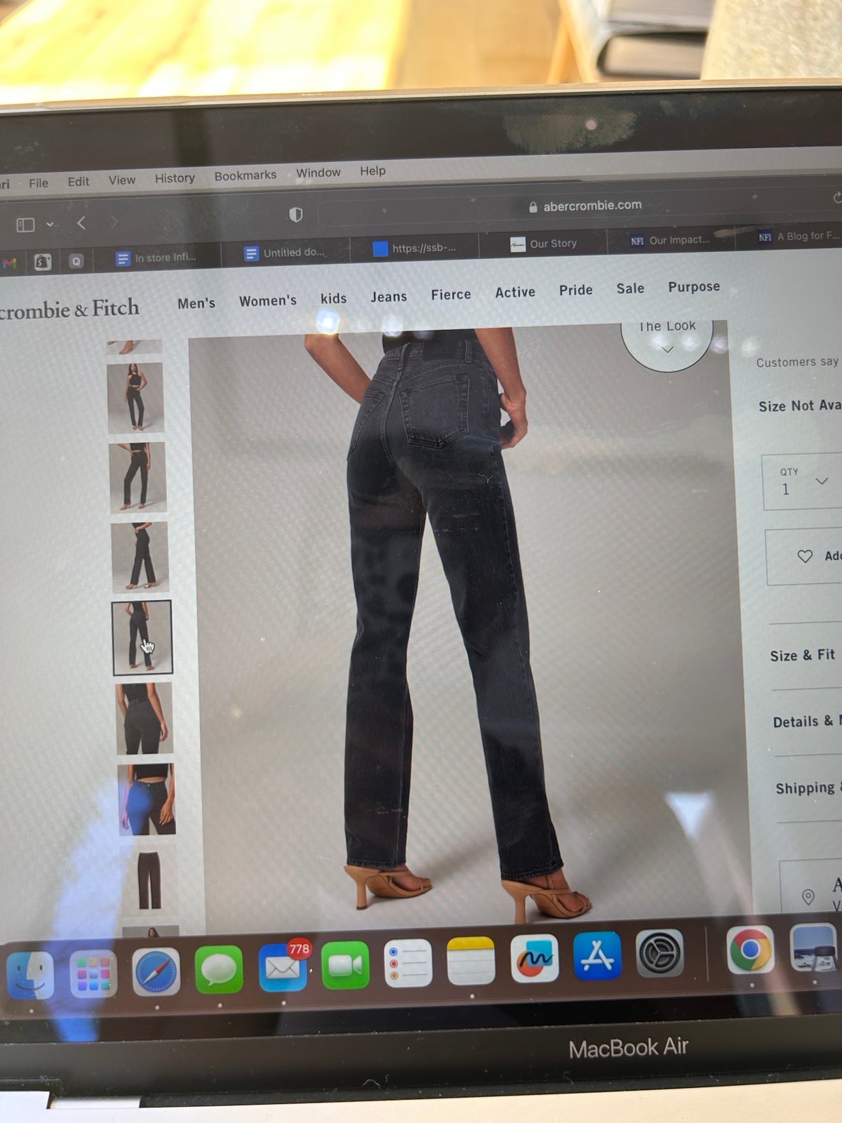 Abercrombie and Fitch jeans