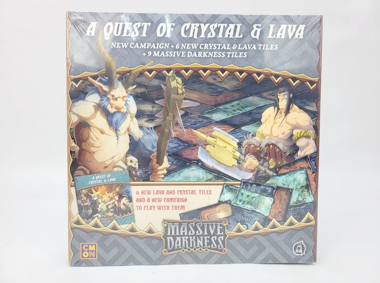 Massive Darkness Board Game - A Quest of Crystal & Lava Tiles Expansion