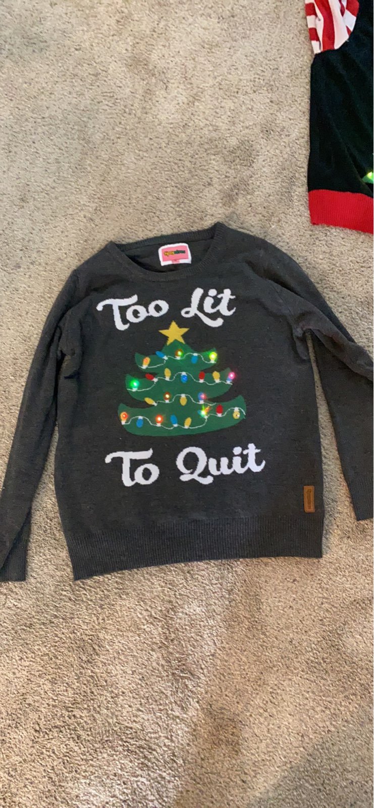 Womans christmas light up sweater