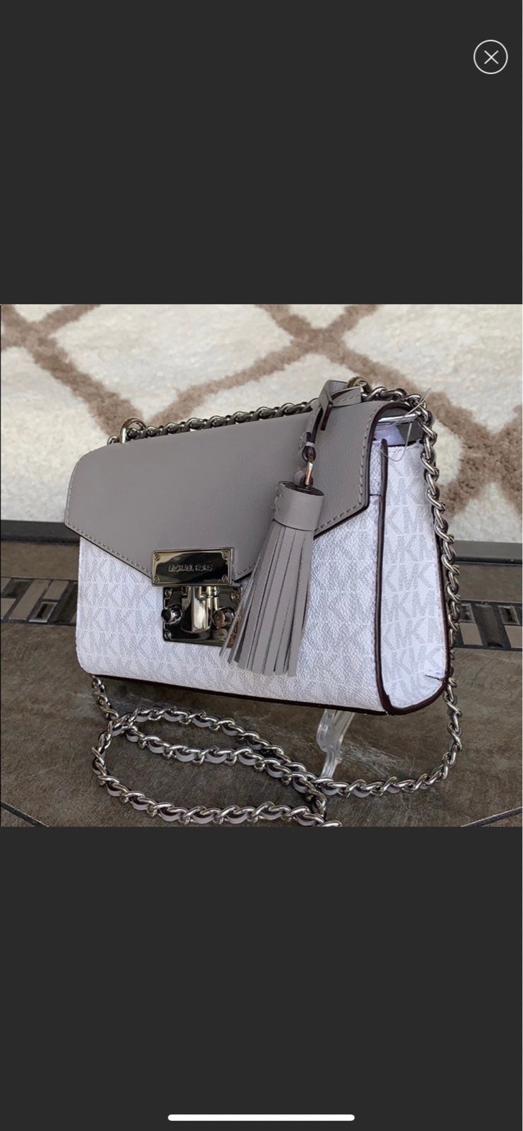 Michael Kors Rose Bright White SM Crossb
