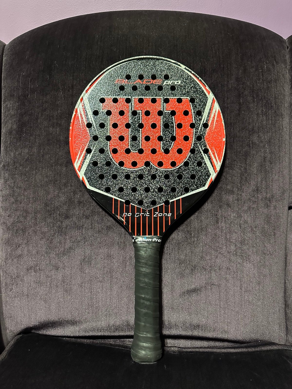 Wilson Champ Pickleball Racquet • No Grit Zone • APTA • Grip Size 4 1/4