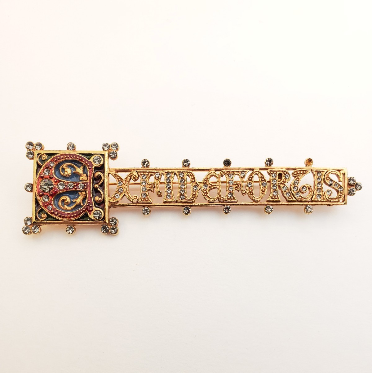 Sweet Romance 'Ex Fide Fortis Brooch Pin