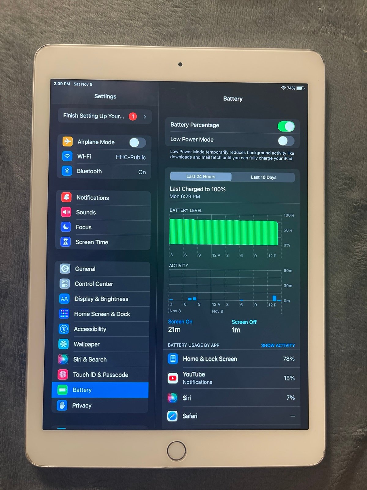 Apple iPad Air 2nd Generation 32GB Silver White