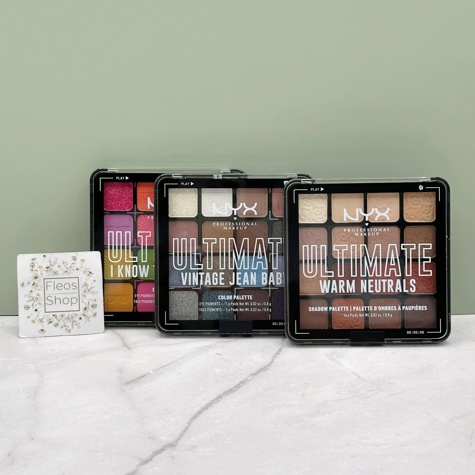 NYX Ultimate Eyeshadow Palette Set 3 - Neutrals/I Know Thats Bright/Vintage Jean