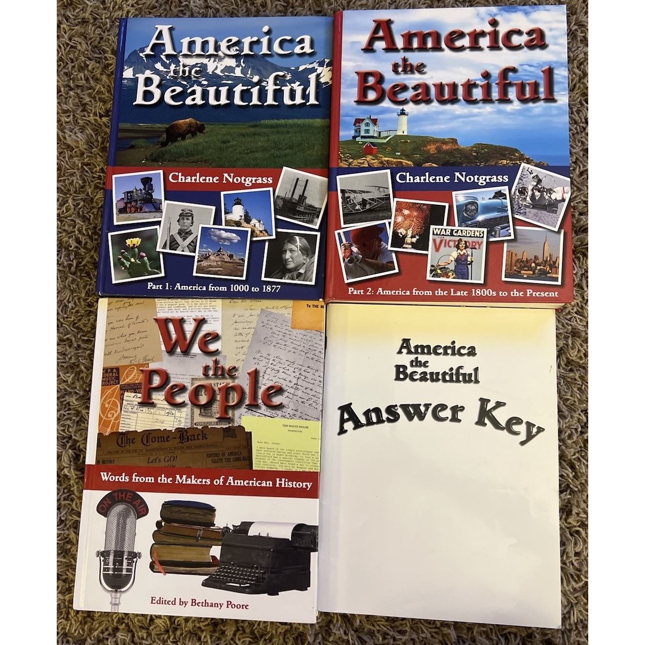 Notgrass America The Beautiful, We The People, Answer Key