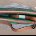 Valentina triple entry genuine leather bag nwt