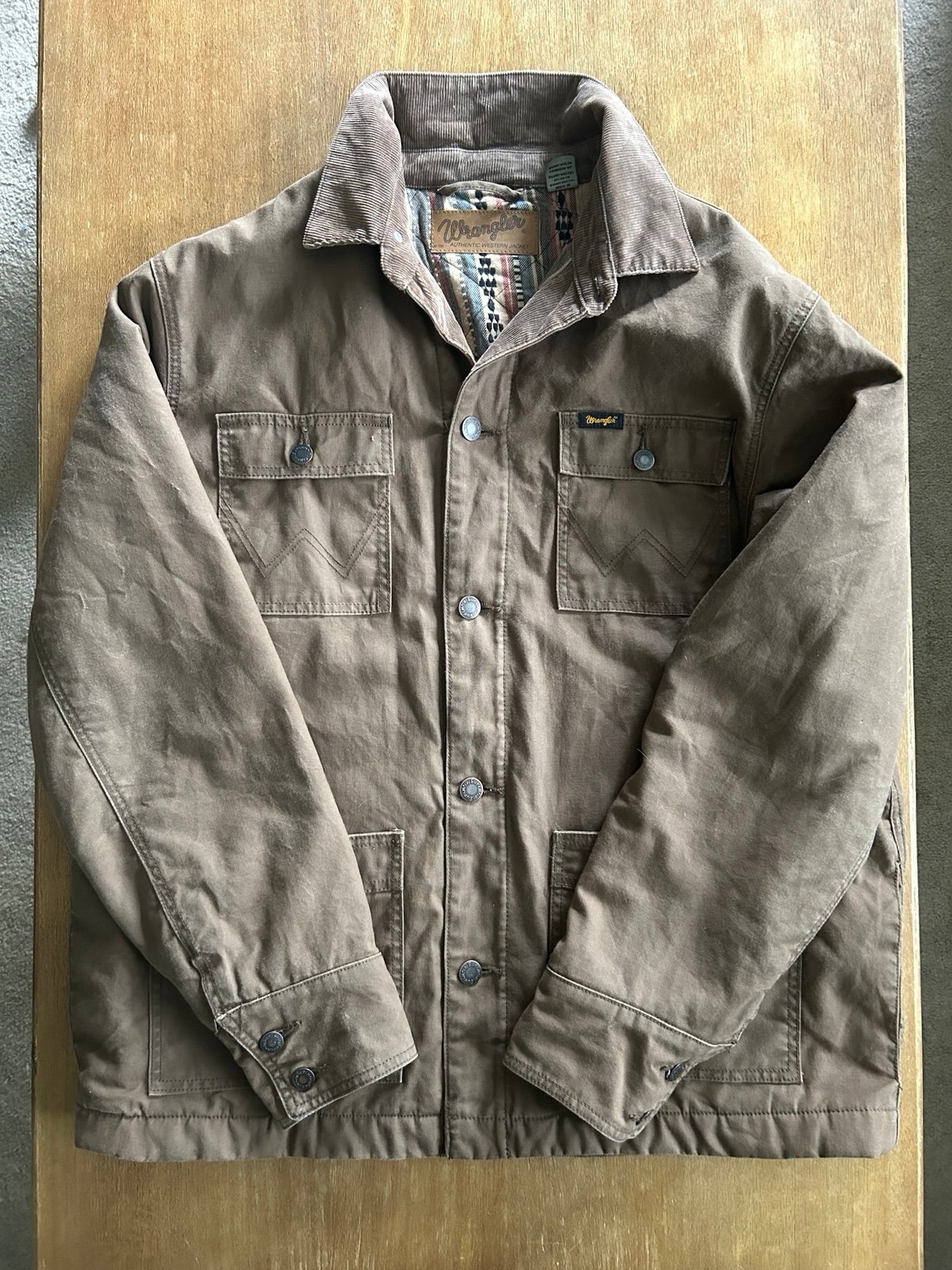 Wrangler men’s western lined barn coat