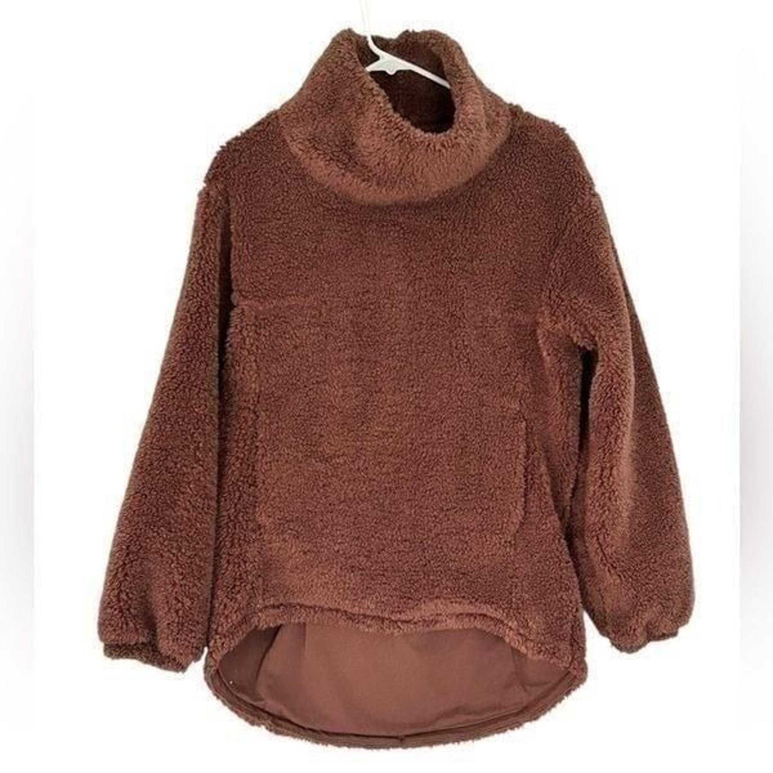Lululemon Warmth Restore Long Pullover Fleece Size 4 SMTZ Smoky Topaz Sherpa