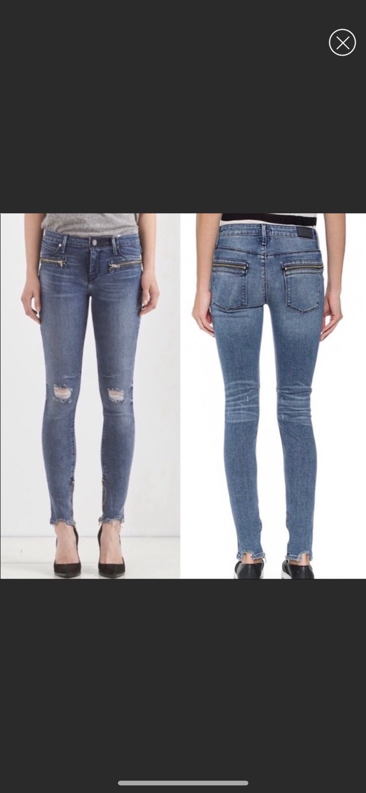 RtA moto skinny denim