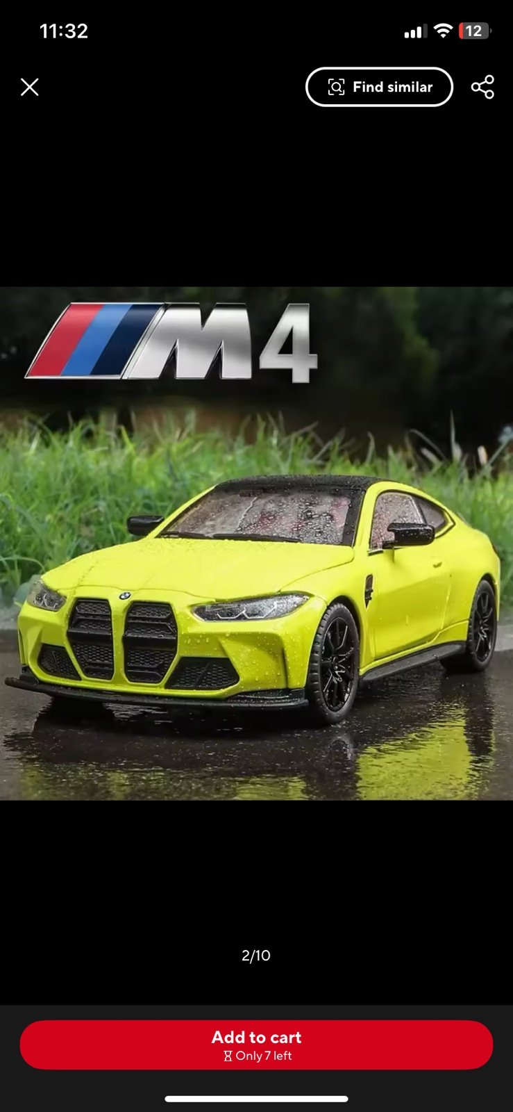 1:24 BMW M4 Alloy Toy Car Model – Sport Edition