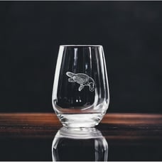 Platypus Stemless Wine Glasses x4 Premium 15 Oz Personalize Gift Animal Wild NEW
