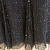 Silhouettes Navy Blue Beaded Cap Sleeve Aline Swing Dress Size XL