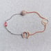 Swarovski two-tone horseshoe magnetic buckle bracelet