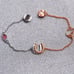 Swarovski two-tone horseshoe magnetic buckle bracelet