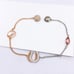 Swarovski two-tone horseshoe magnetic buckle bracelet