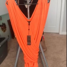 BCBG MAXAZRIA “Alondra” Dress in Melon