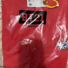 BRAND NEW WITH TAGS Official BT21 Tata Summer Red Pajama Set Top & Bottom Size M