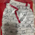 BRAND NEW WITH TAGS Official BT21 Tata Summer Red Pajama Set Top & Bottom Size M