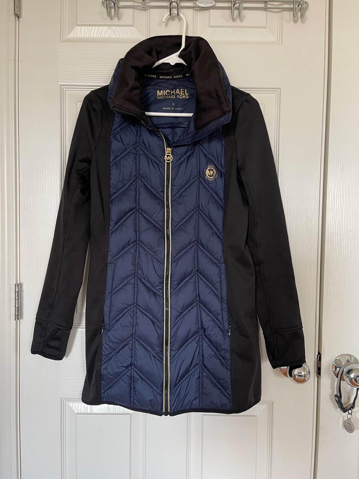 MK Mixed media down jacket