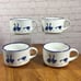 Vintage Goose Ceramic Soup Chowder Chili Mugs with Handles - Set of 4