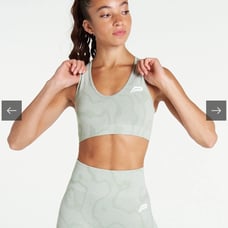 Sustainable Seamless Sports Bra Sage Green