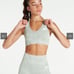 Sustainable Seamless Sports Bra Sage Green
