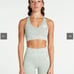Sustainable Seamless Sports Bra Sage Green