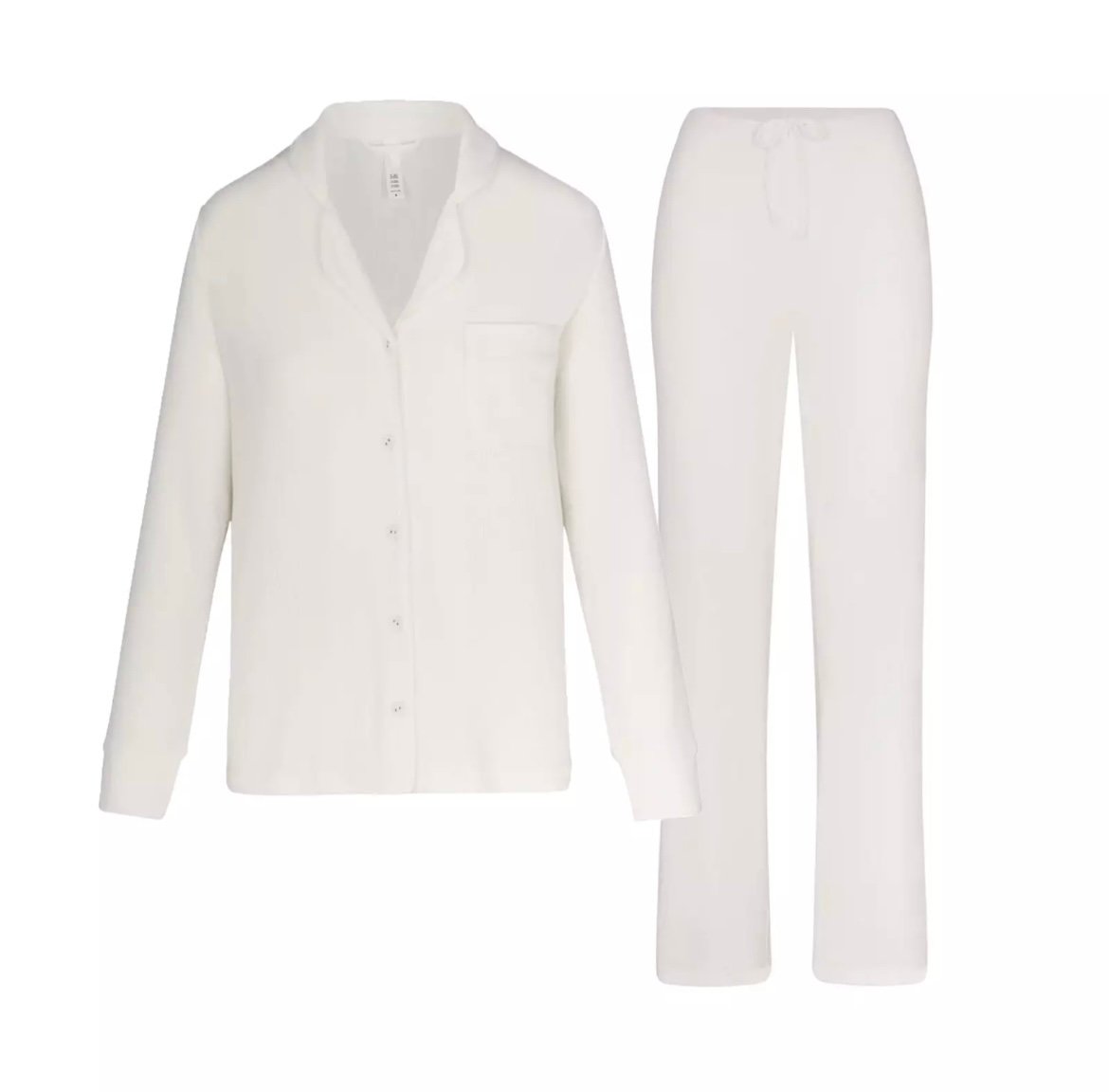 New Skims Soft Lounge Sleep Set XXS White