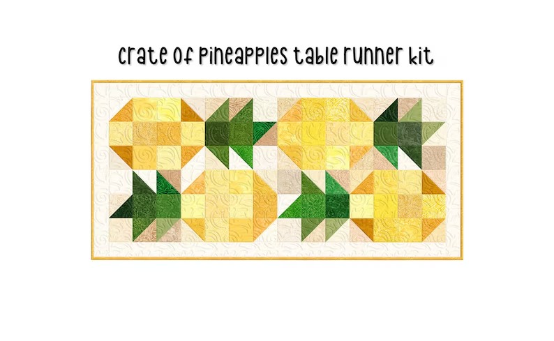 Crate of Pineapples Table Runner Kit (30 x 63 )